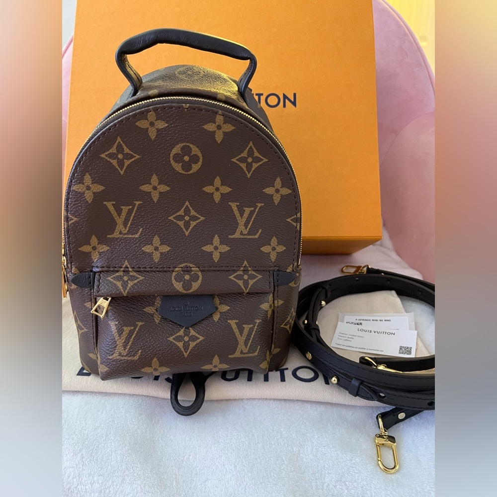 Authentic Louis Vuitton Palm Springs Mini Backpack Shoulder Bag Crossbody NWT